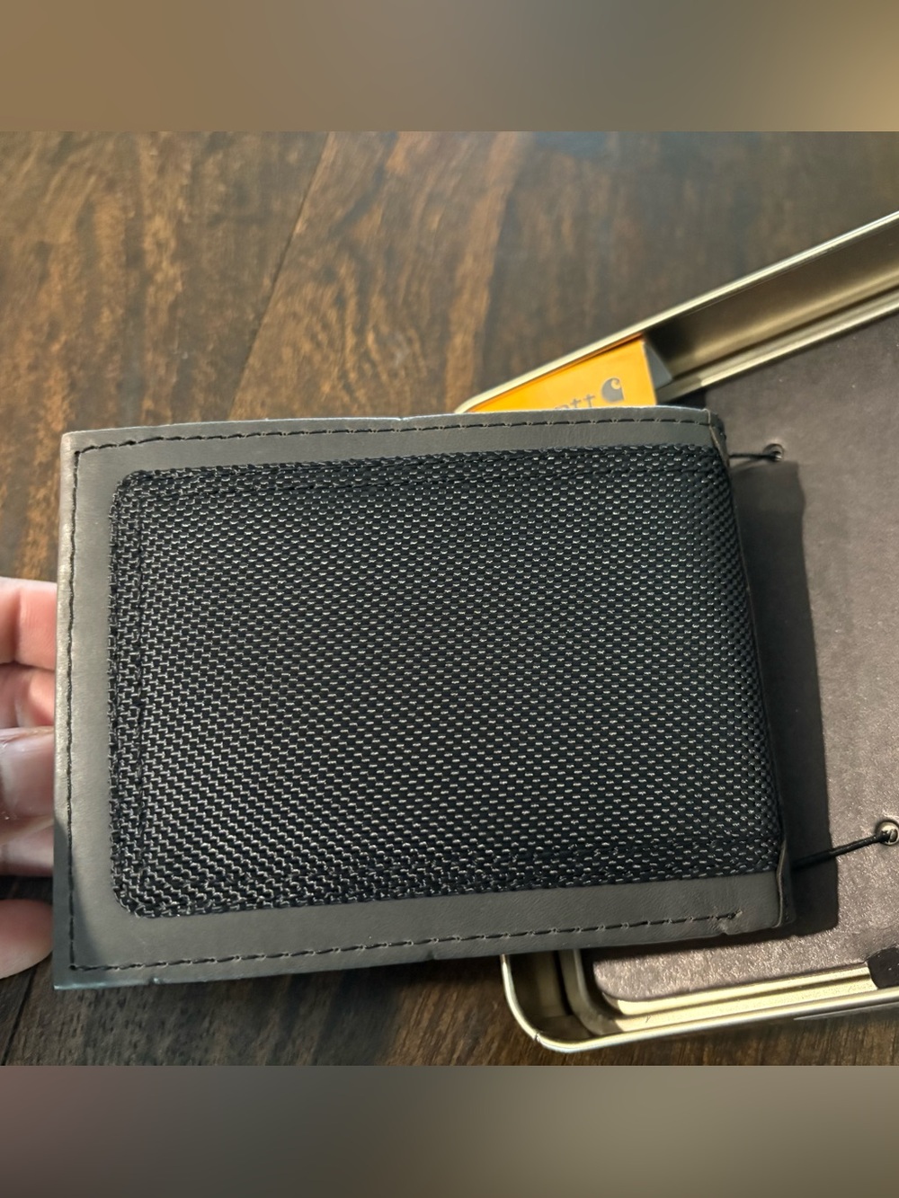 Carhartt Black Leather Triple-Stitched Wallet - Picture 7 of 8